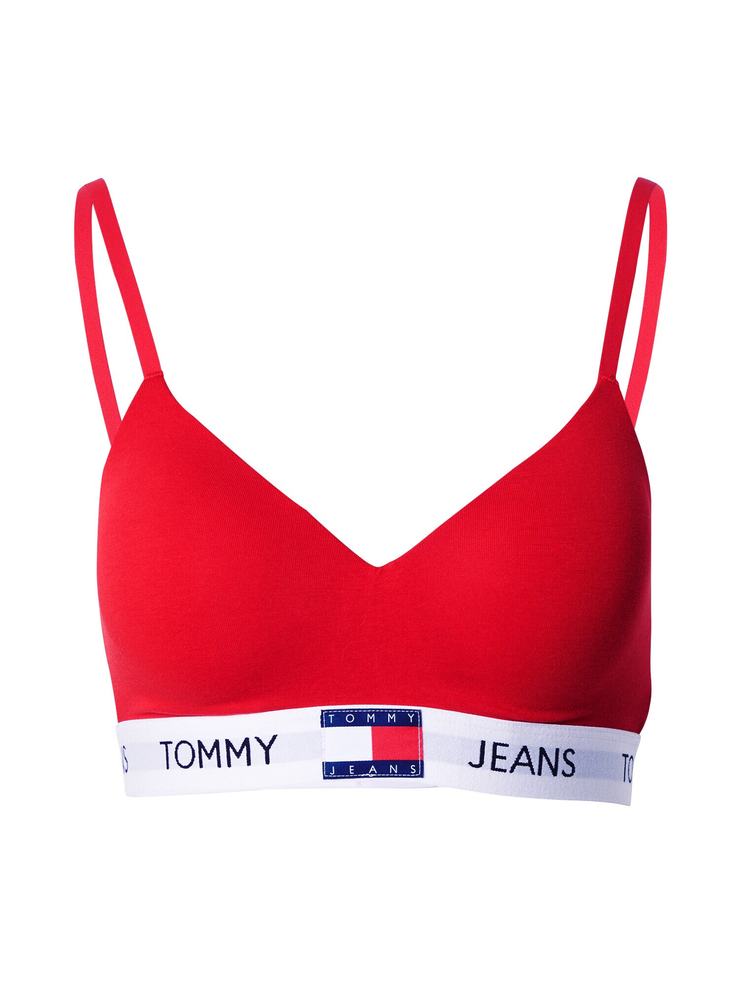 Tommy Jeans Сутиен нейви синьо / червено / бяло - Pepit.bg