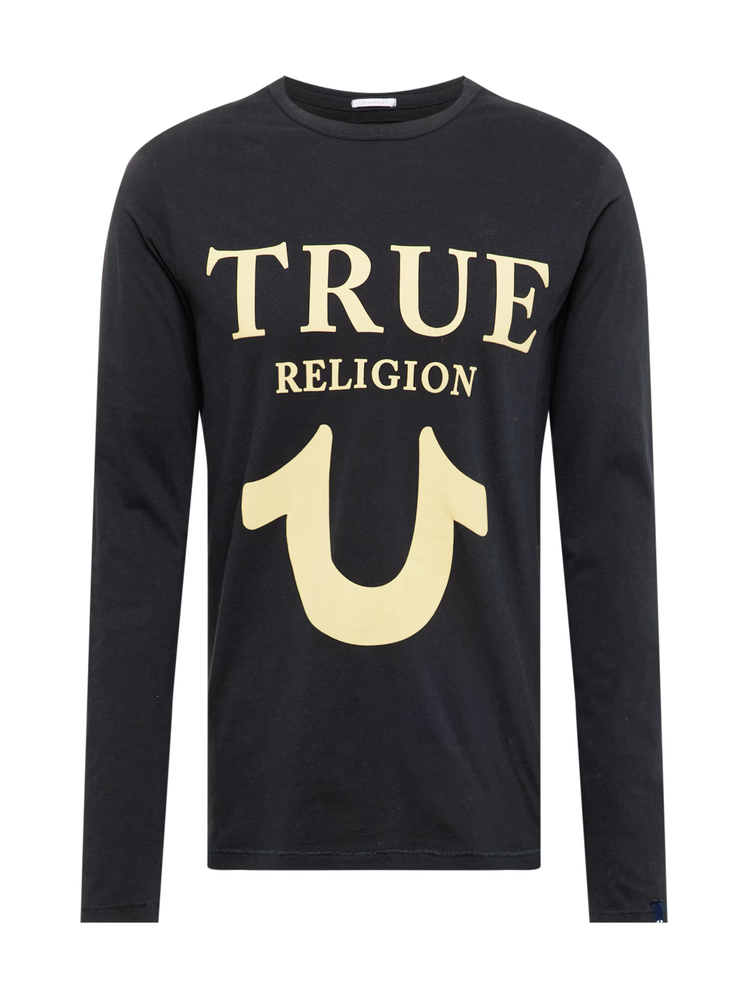 True Religion Тениска пастелно жълто / черно - Pepit.bg