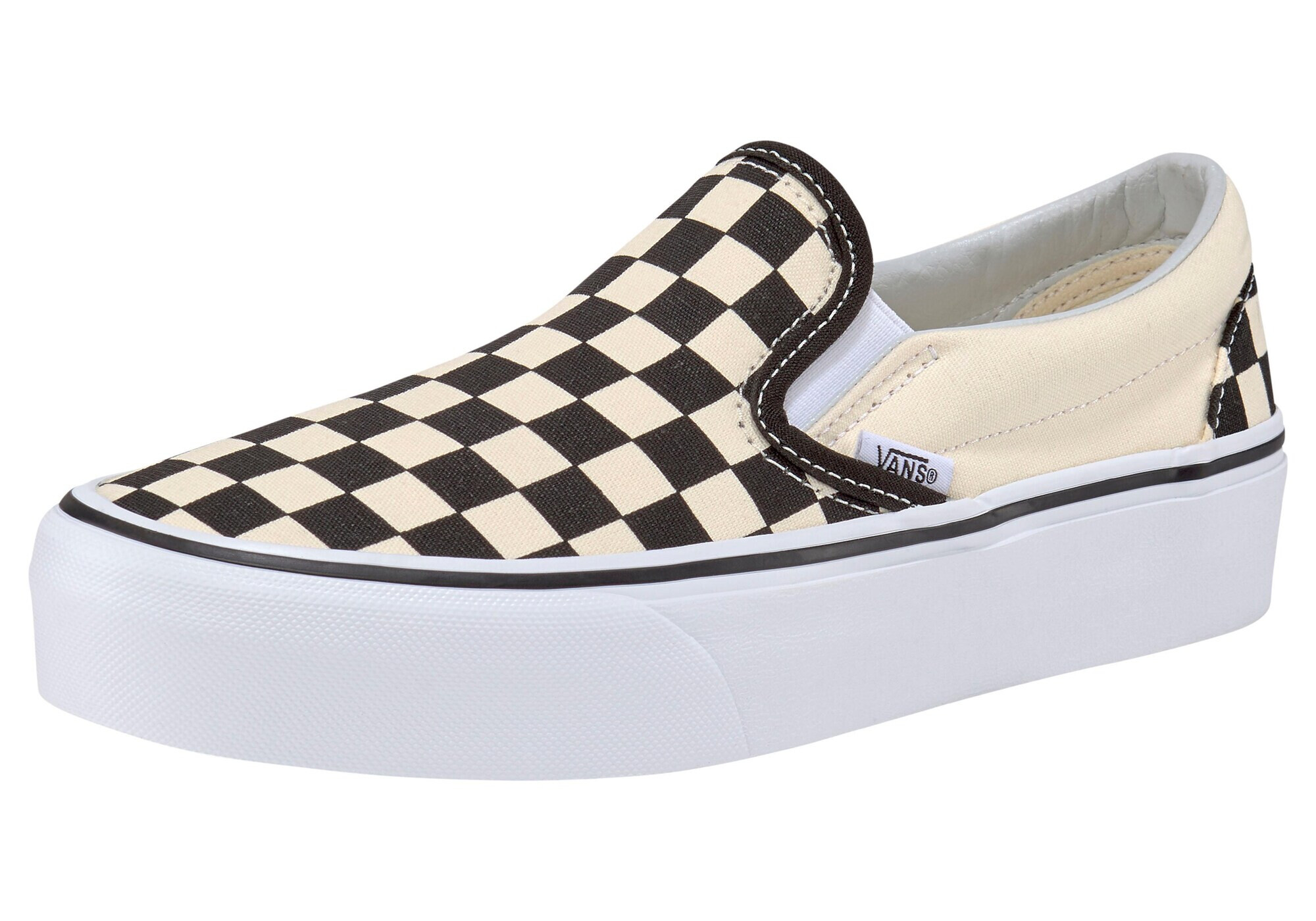 VANS Спортни обувки Slip On черно / бяло - Pepit.bg