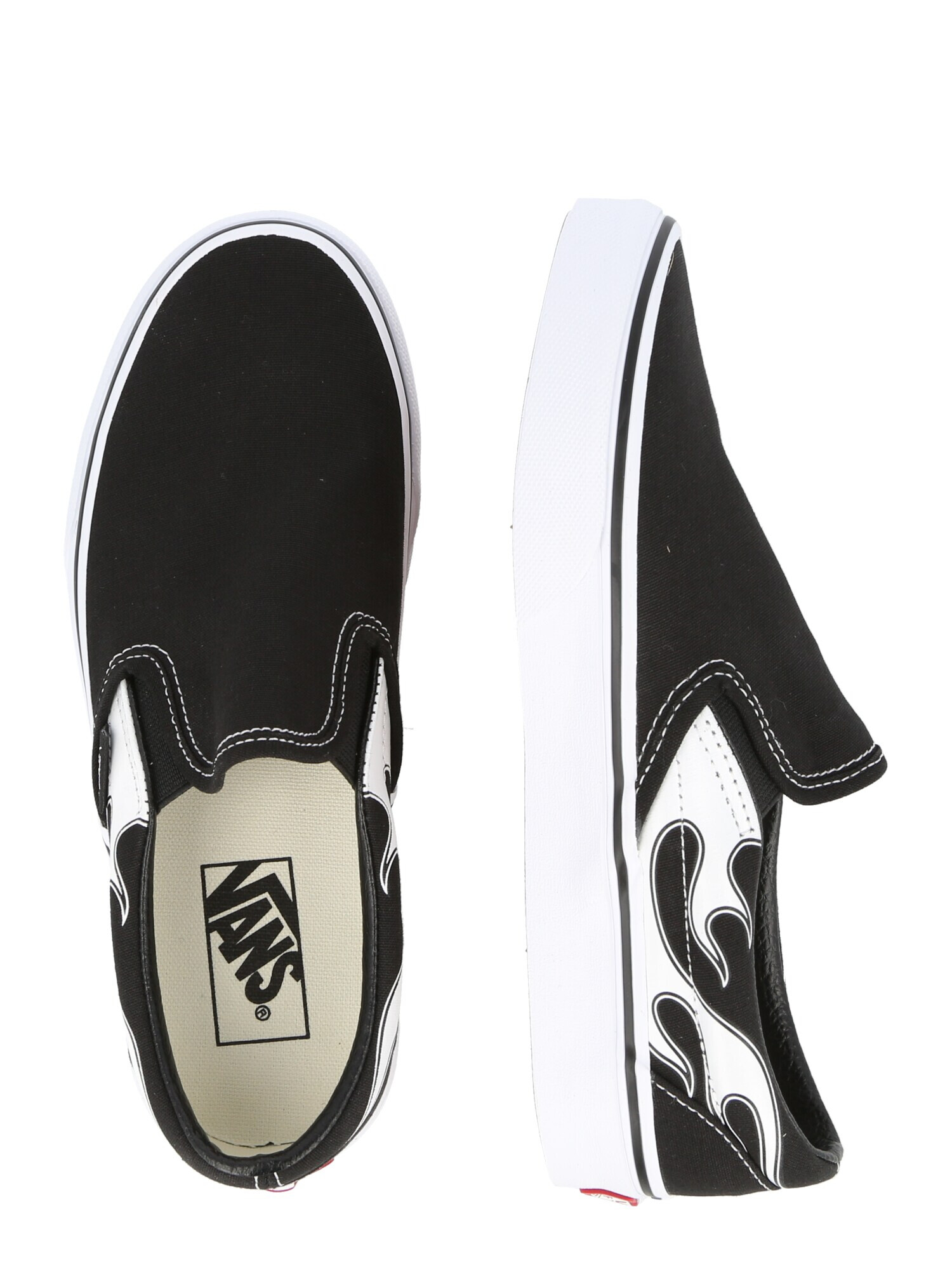 VANS Спортни обувки Slip On черно / бяло - Pepit.bg