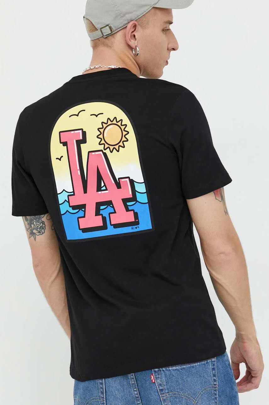 47brand Памучна тениска Mlb Los Angeles Dodgers - Pepit.bg