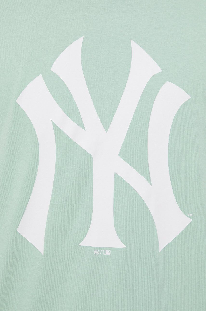 47brand Памучна тениска Mlb New York Yankees в зелено с принт - Pepit.bg