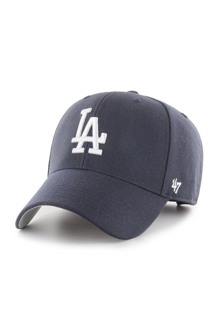 47brand Шапка MLB Los Angeles Dodgers в тъмносиньо с апликация - Pepit.bg