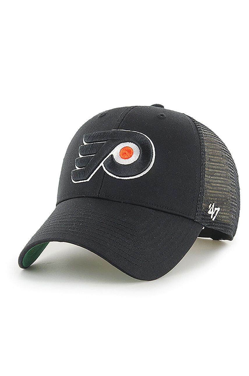 47brand Шапка NHL Philadelphia Flyers в черно с апликация - Pepit.bg