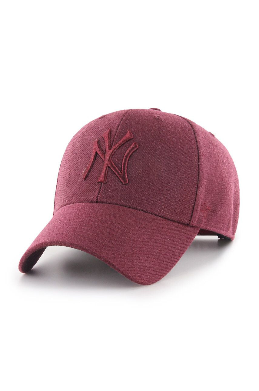 47brand Шапка MLB New York Yankees в кафяво с апликация - Pepit.bg