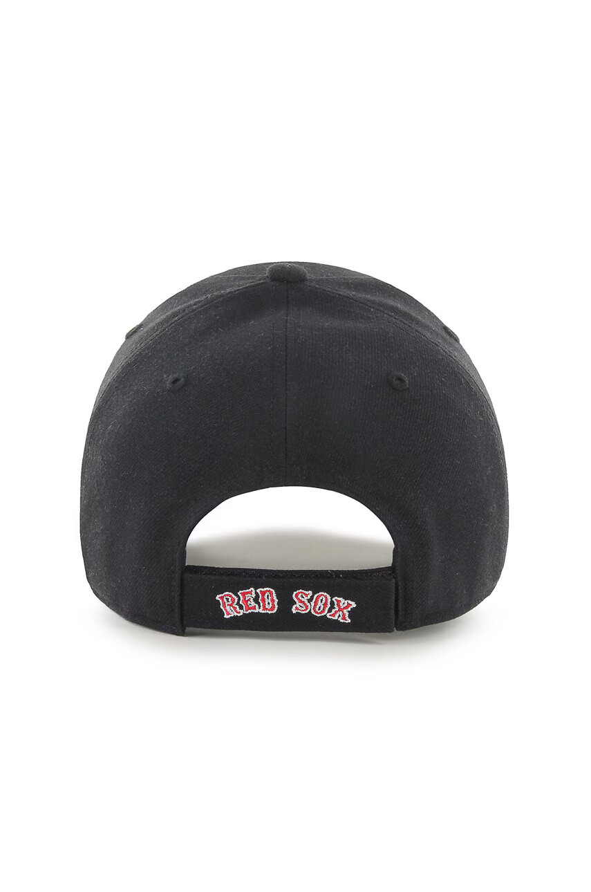 47brand Шапка MLB Boston Red Socks в черно с апликация - Pepit.bg