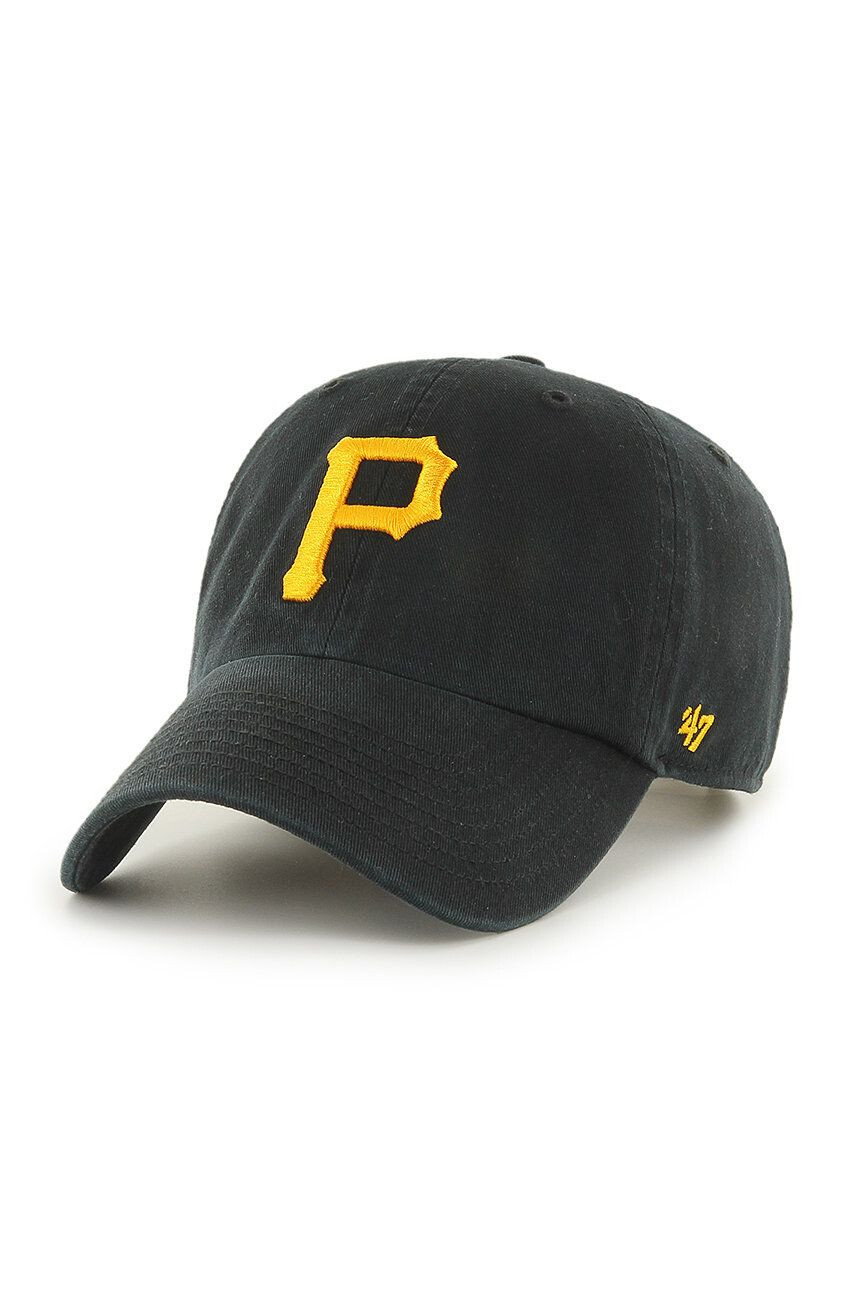 47brand Шапка MLB Pittsburgh Pirates в черно с апликация - Pepit.bg