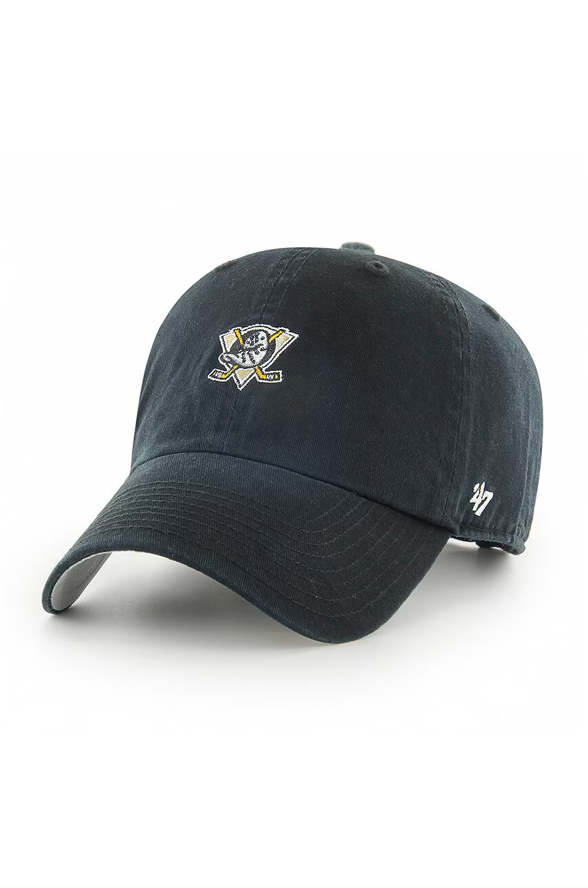 47brand Шапка Anaheim Ducks в черно с апликация - Pepit.bg