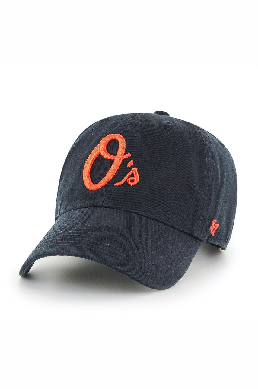 47brand Шапка Baltimore Orioles в черно с апликация - Pepit.bg