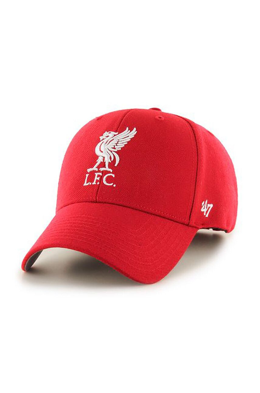 47brand Шапка Epl Liverpool в червено с апликация - Pepit.bg