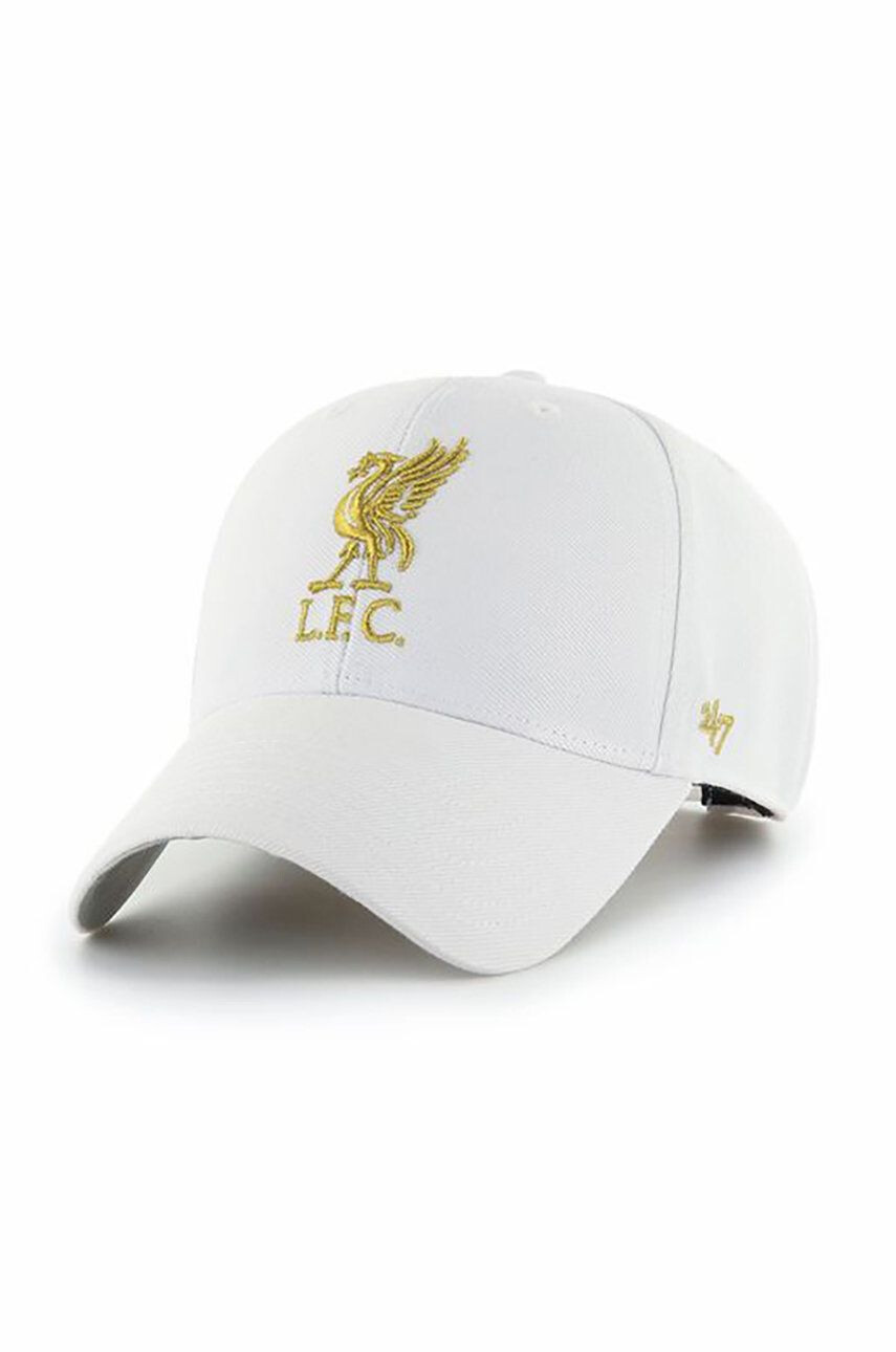 47brand Шапка Epl Liverpool в бяло с апликация - Pepit.bg