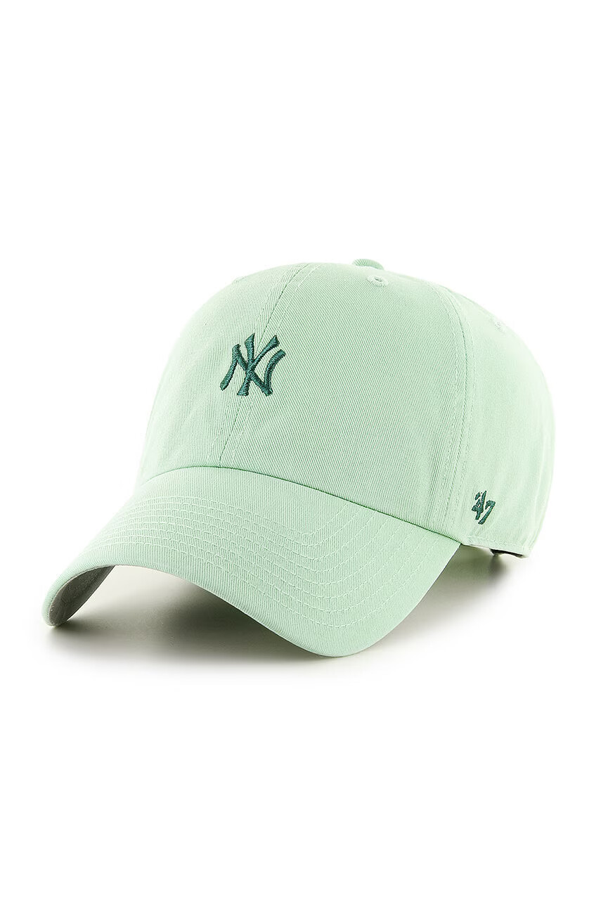 47brand Шапка New York Yankees в зелено с апликация - Pepit.bg