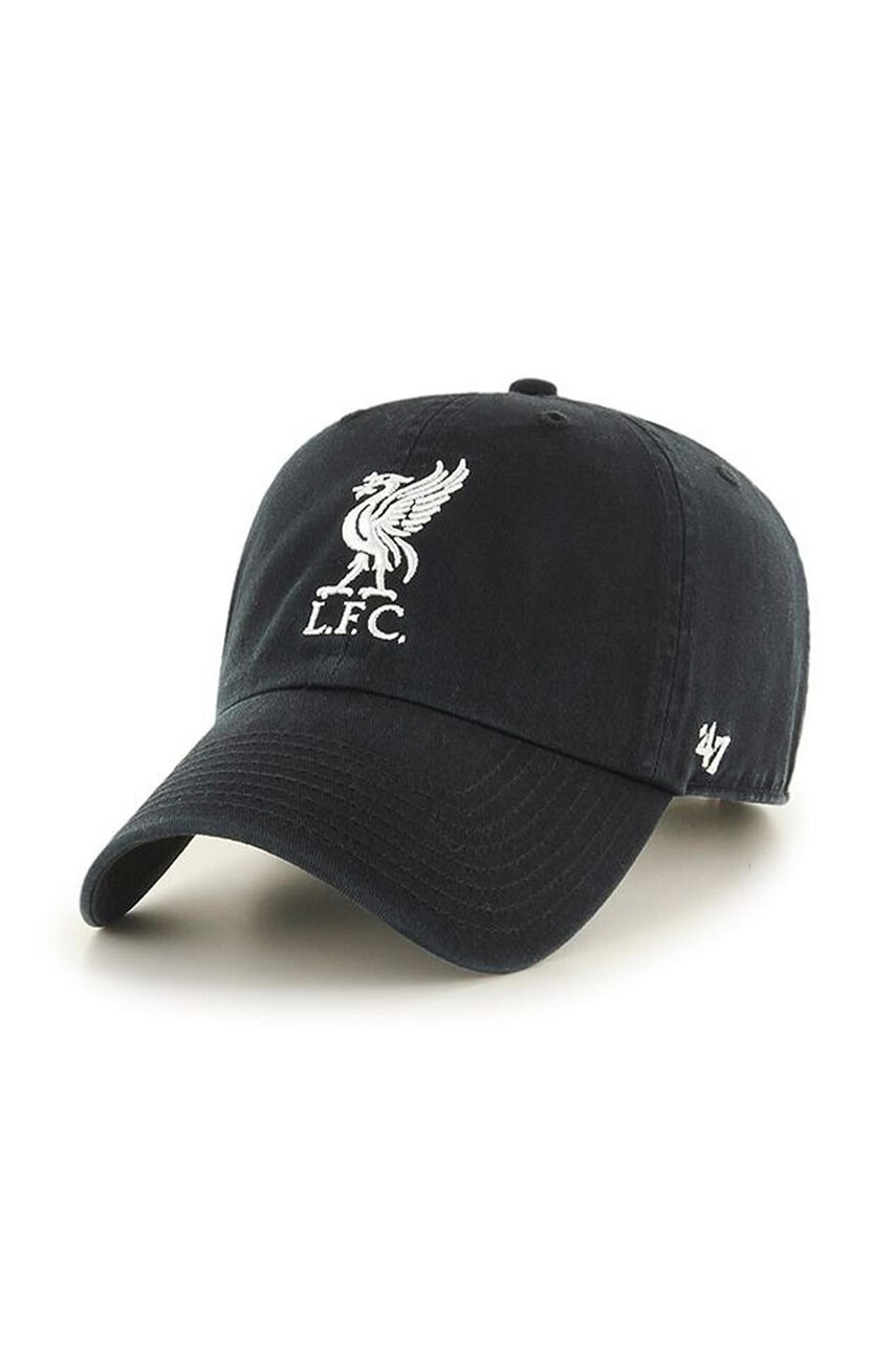 47brand Шапка с козирка EPL Liverpool в черно с апликация - Pepit.bg