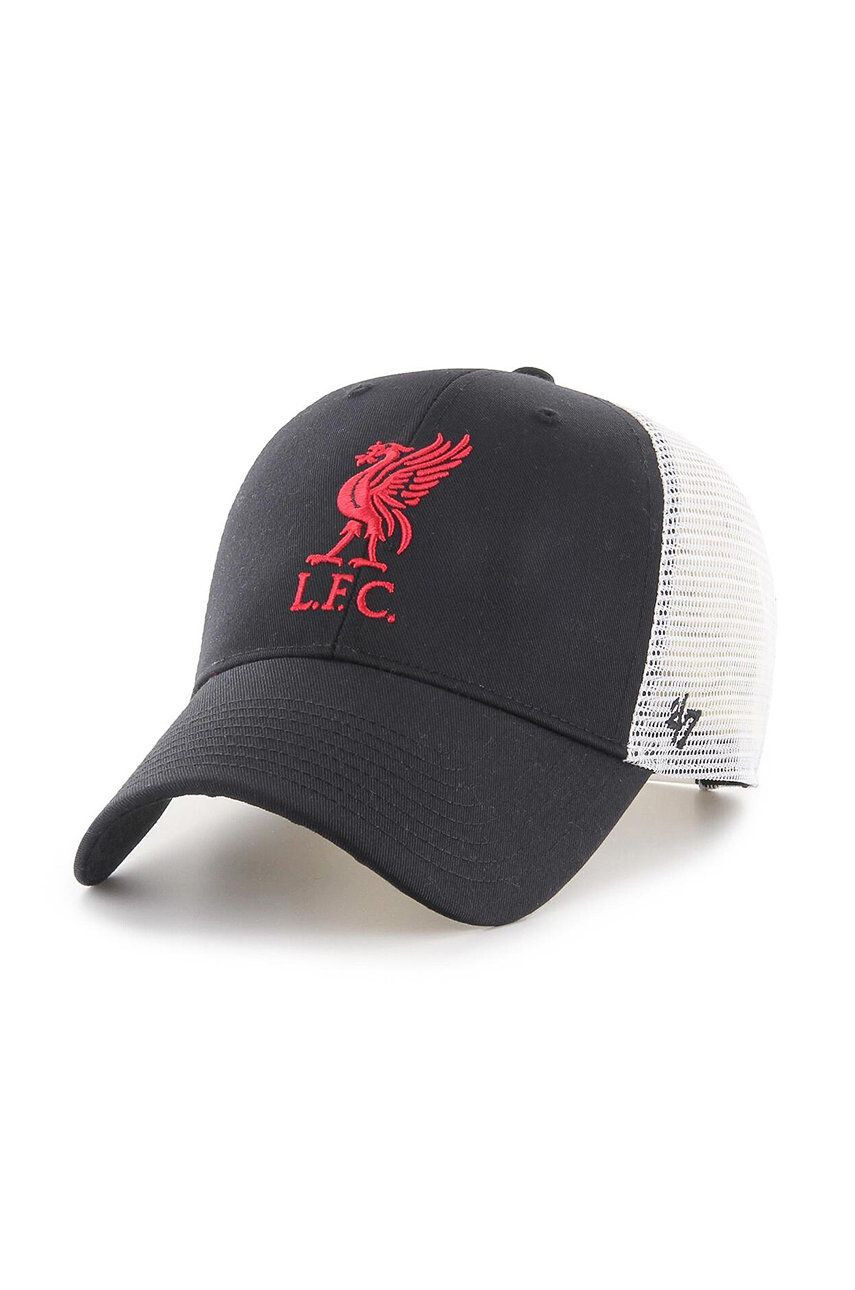 47brand Шапка с козирка EPL Liverpool в черно с апликация - Pepit.bg