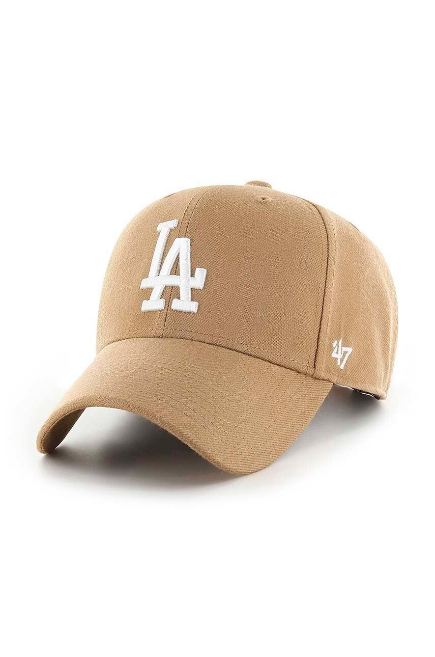 47brand Шапка с козирка с вълна Mlb Los Angeles Dodgers - Pepit.bg