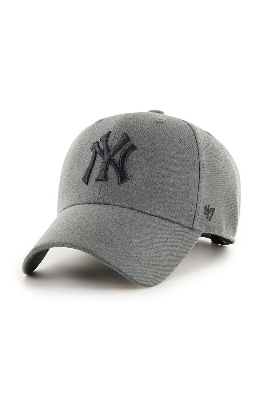 47brand Шапка с козирка с вълна MLB New York Yankees - Pepit.bg