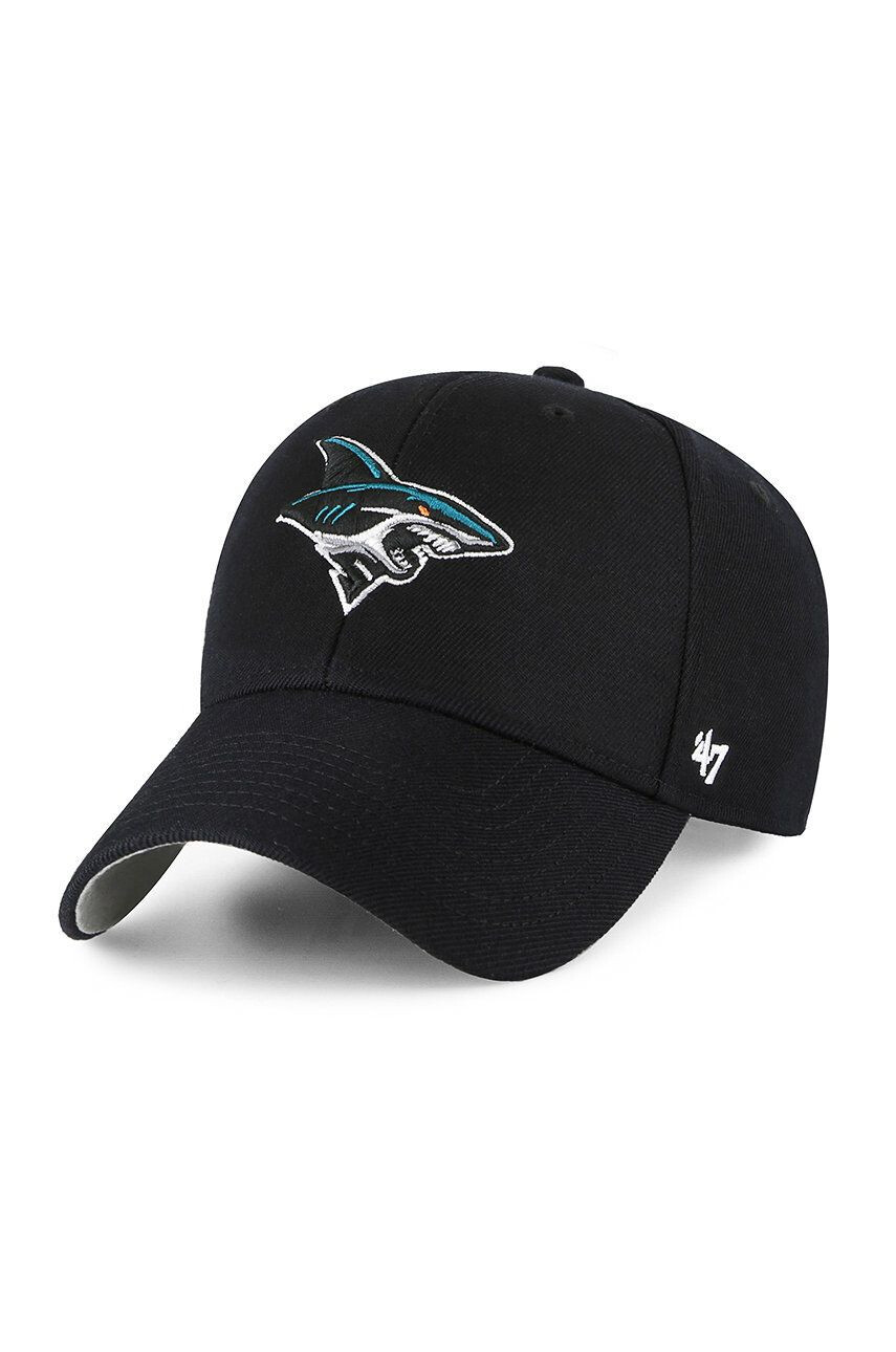 47brand Шапка San Jose Sharks в черно с апликация - Pepit.bg