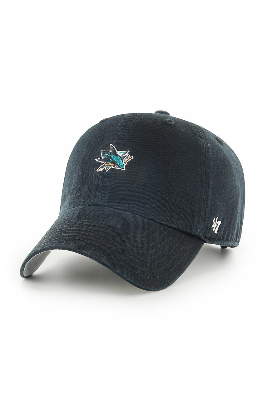 47brand Шапка San Jose Sharks в черно с апликация - Pepit.bg