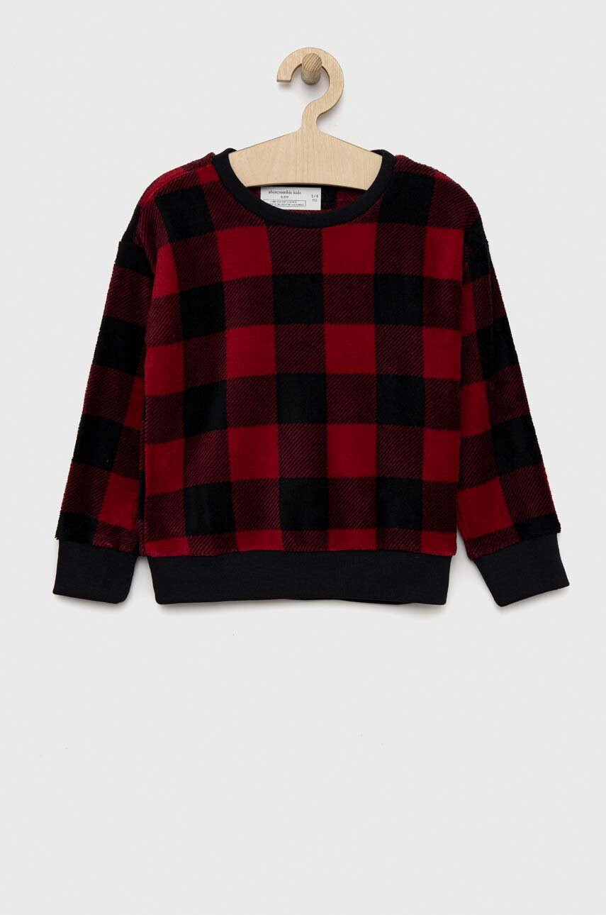 Abercrombie & Fitch в червено с десен - Pepit.bg