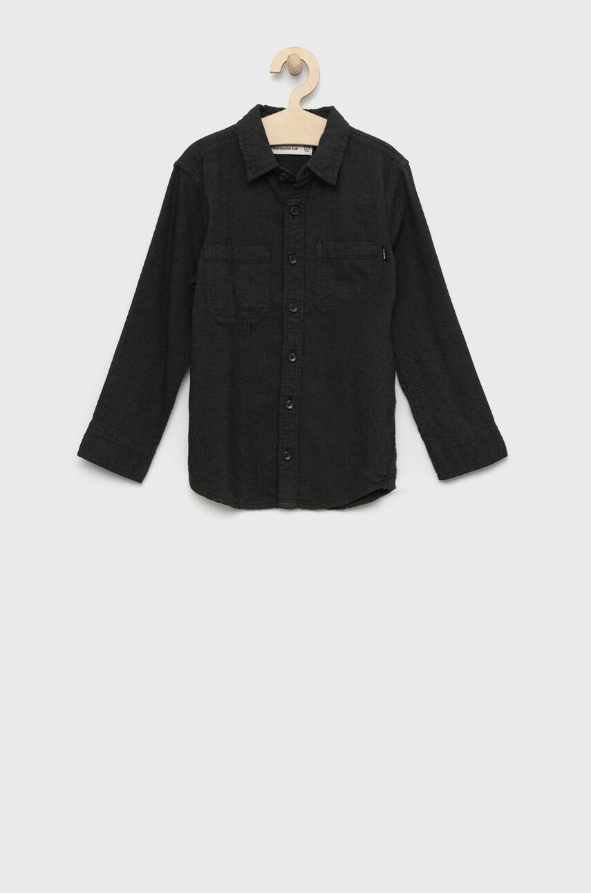 Abercrombie & Fitch Детска памучна риза в зелено - Pepit.bg