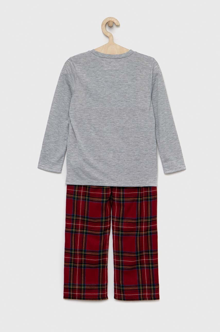 Abercrombie & Fitch Детска пижама в червено с десен - Pepit.bg