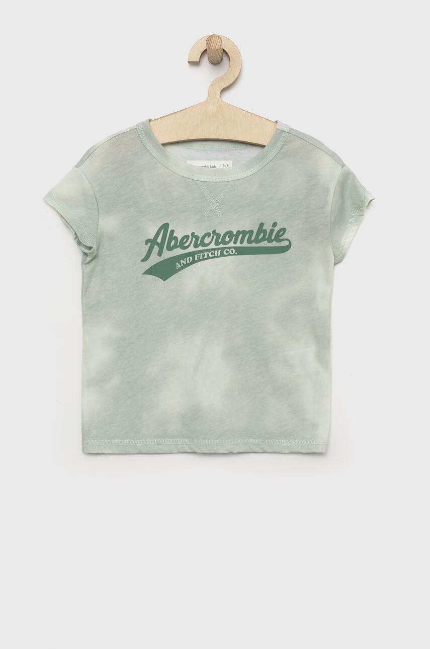 Abercrombie & Fitch Детска тениска в зелено - Pepit.bg