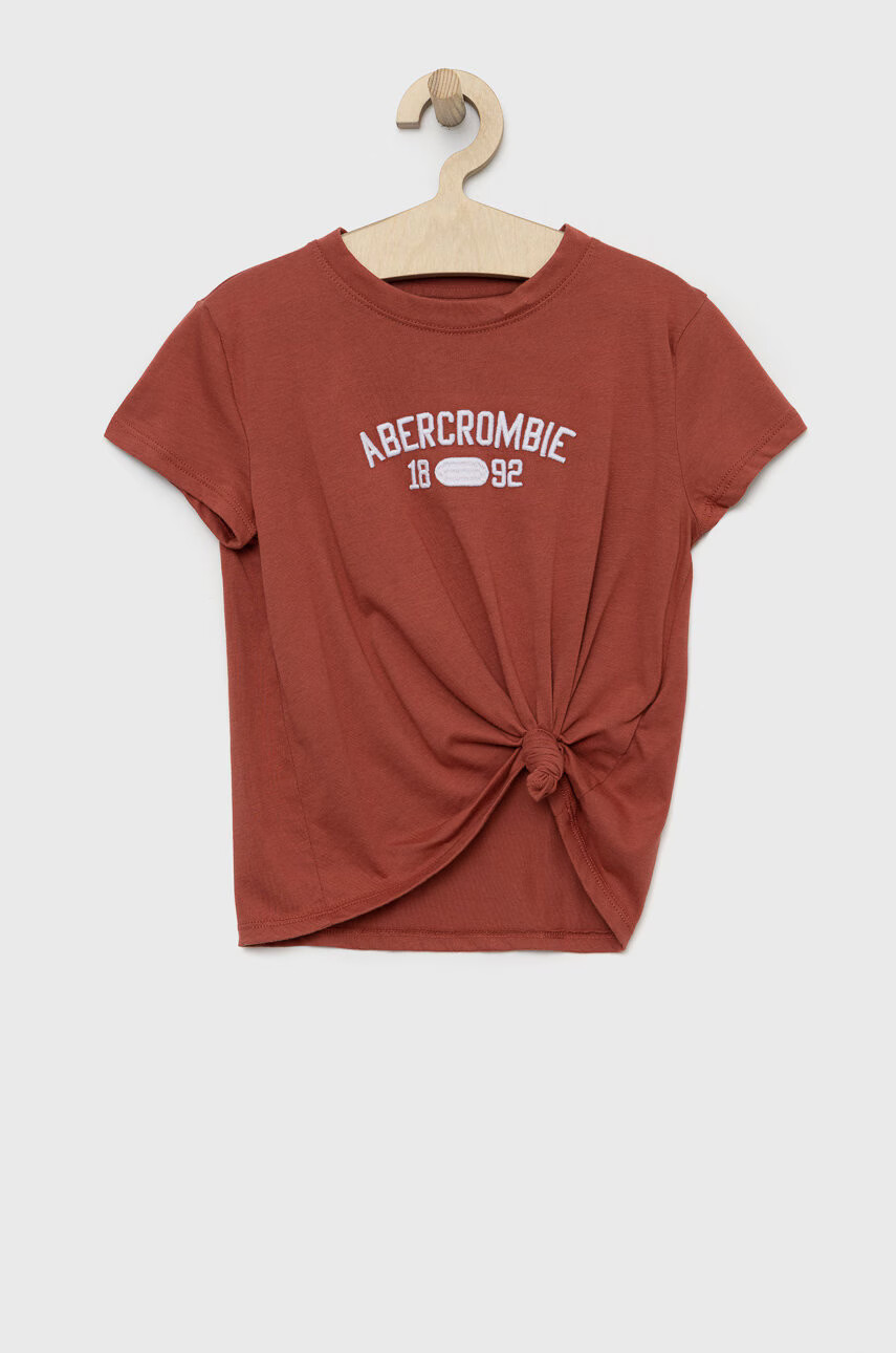 Abercrombie & Fitch Детска тениска в червено - Pepit.bg