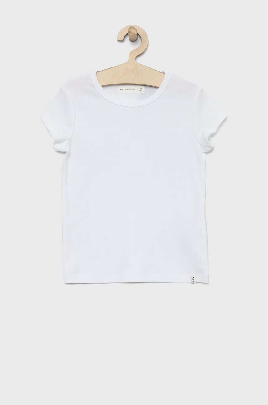 Abercrombie & Fitch Детска тениска в бяло - Pepit.bg