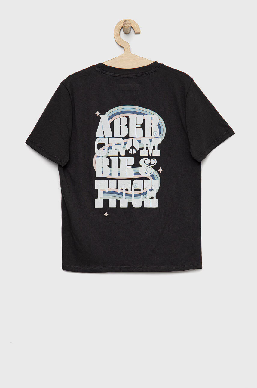 Abercrombie & Fitch Детска тениска в сиво - Pepit.bg