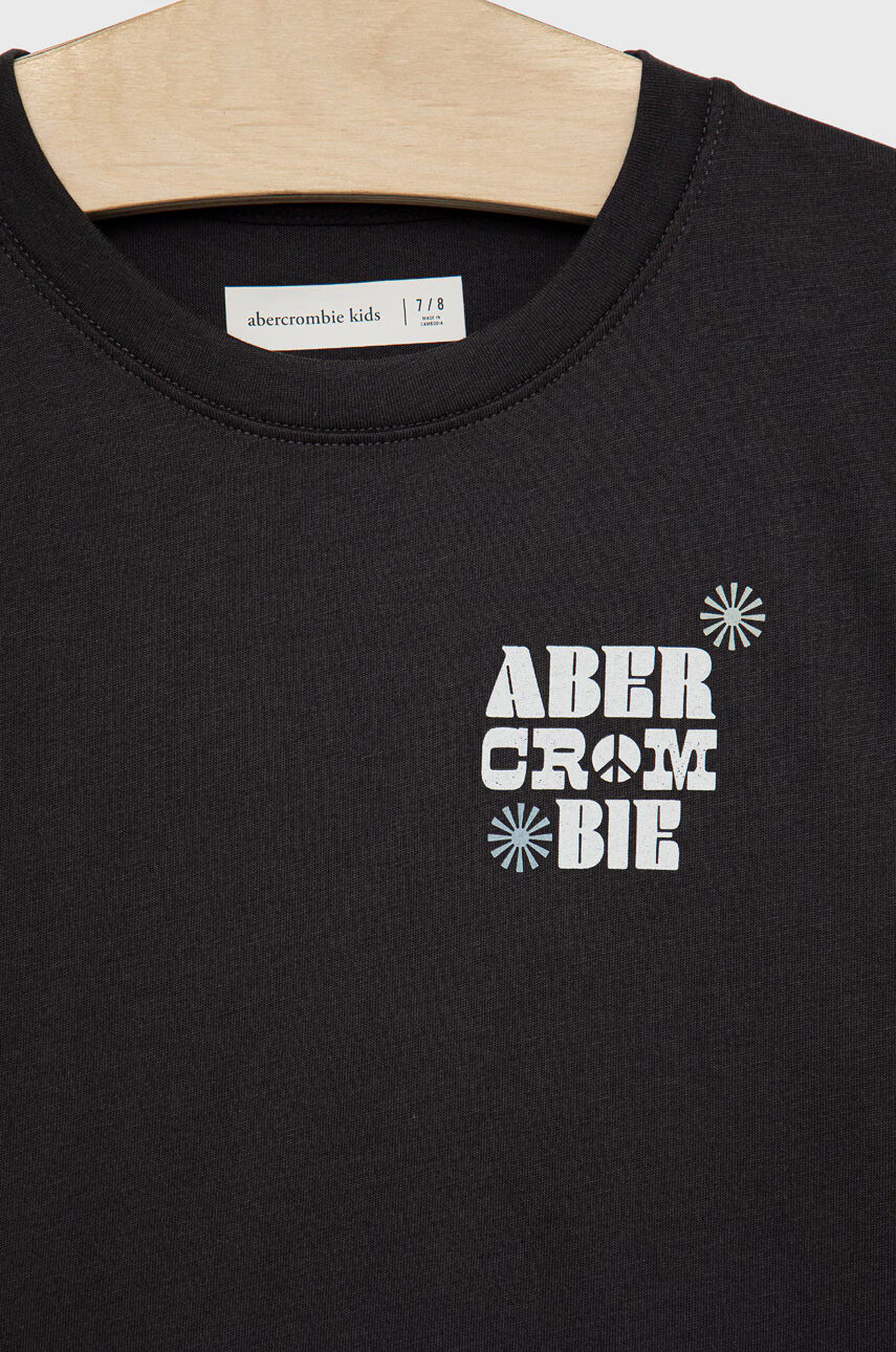 Abercrombie & Fitch Детска тениска в сиво - Pepit.bg
