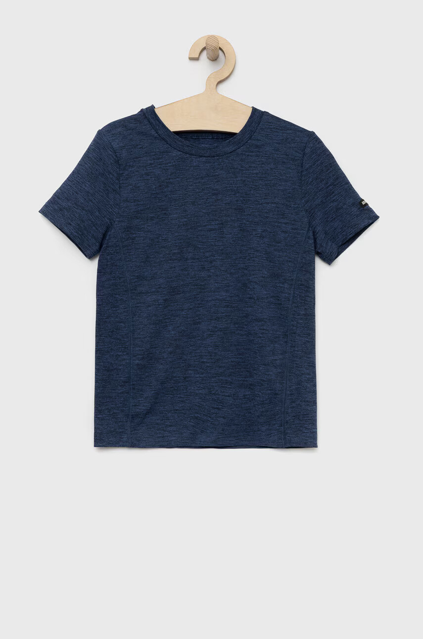 Abercrombie & Fitch Детска тениска в тъмносиньо меланж на - Pepit.bg