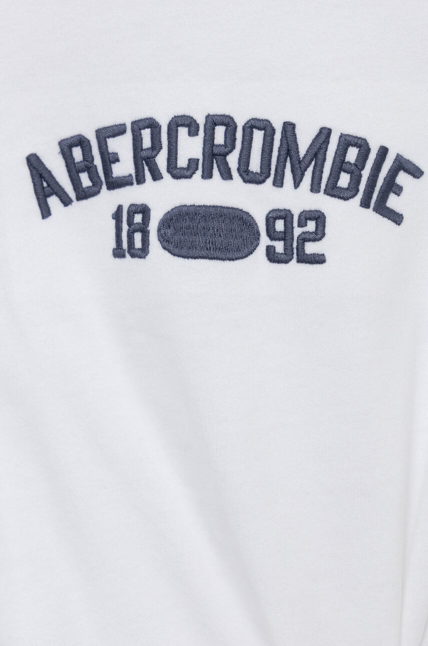 Abercrombie & Fitch Детска тениска в бяло - Pepit.bg