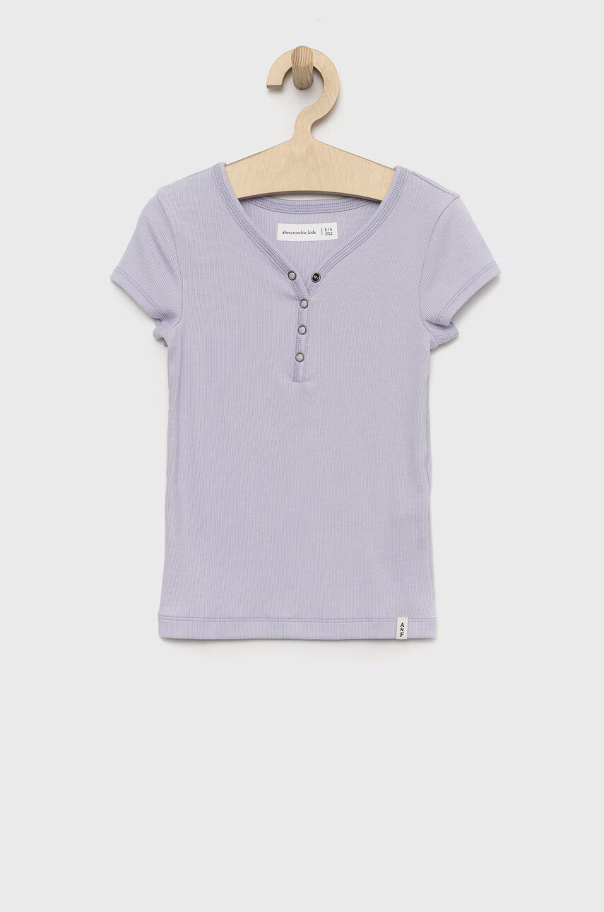 Abercrombie & Fitch Детска тениска в лилаво - Pepit.bg