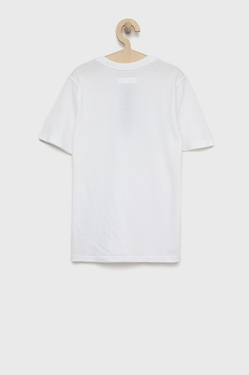 Abercrombie & Fitch Детска тениска в бяло с изчистен дизайн - Pepit.bg