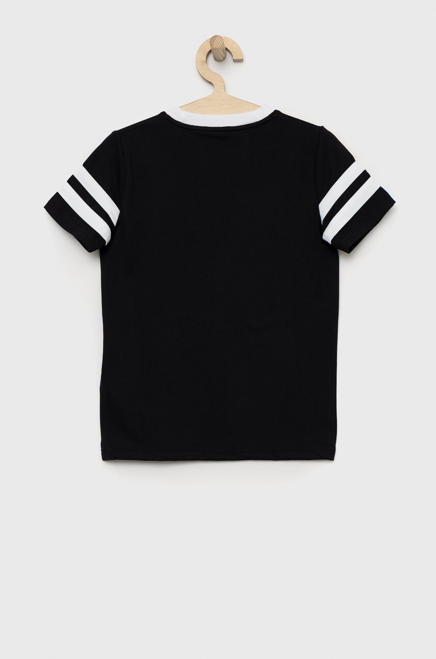 Abercrombie & Fitch Детска тениска в черно с принт - Pepit.bg