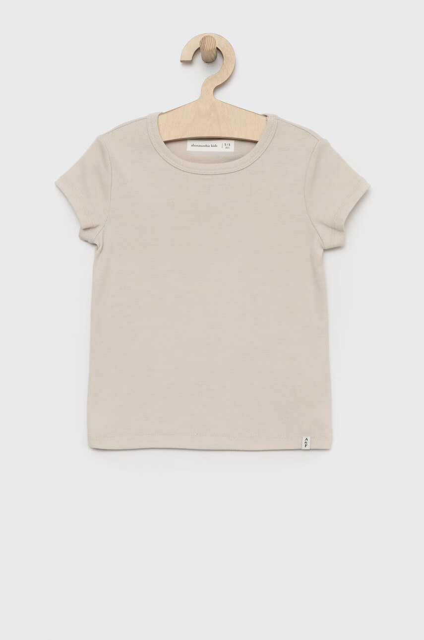 Abercrombie & Fitch Детска тениска в бежово - Pepit.bg