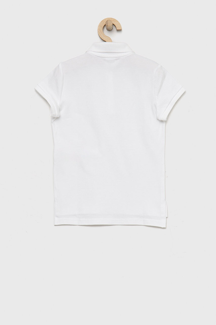 Abercrombie & Fitch Детска тениска с яка в бяло - Pepit.bg