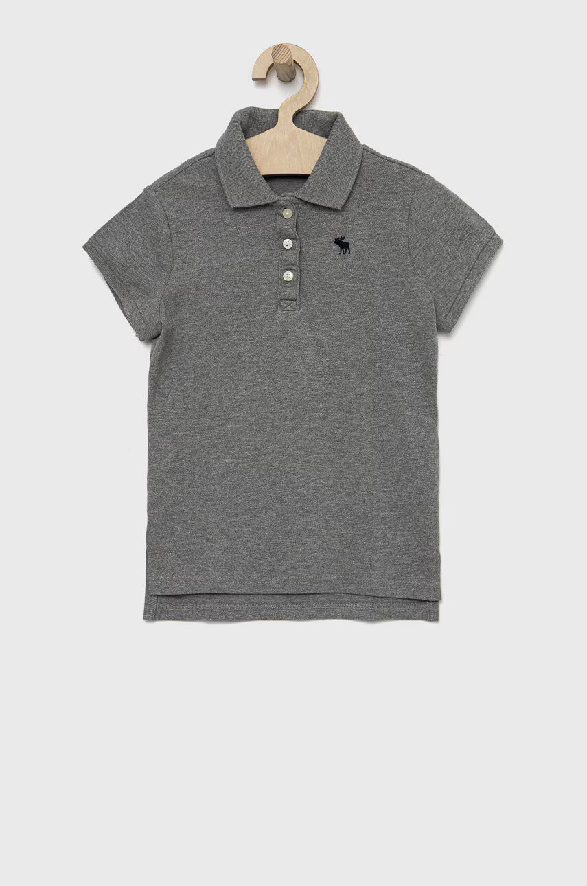 Abercrombie & Fitch Детска тениска с яка в сиво - Pepit.bg