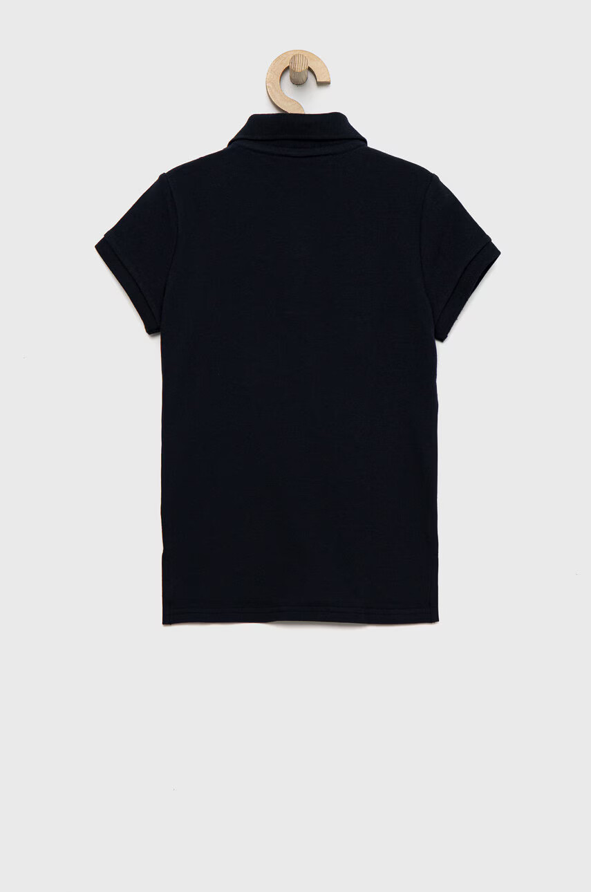 Abercrombie & Fitch Детска тениска с яка в тъмносиньо - Pepit.bg