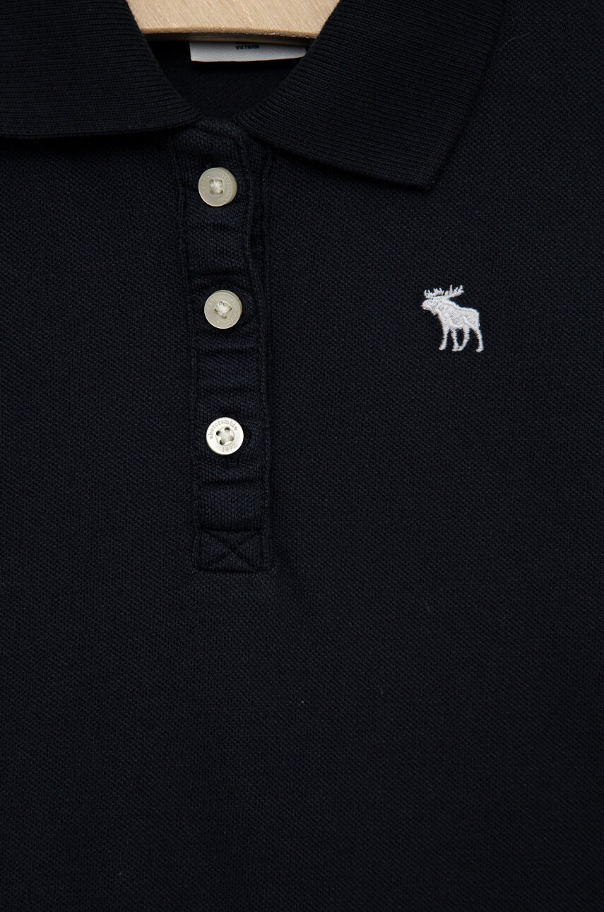 Abercrombie & Fitch Детска тениска с яка в тъмносиньо - Pepit.bg