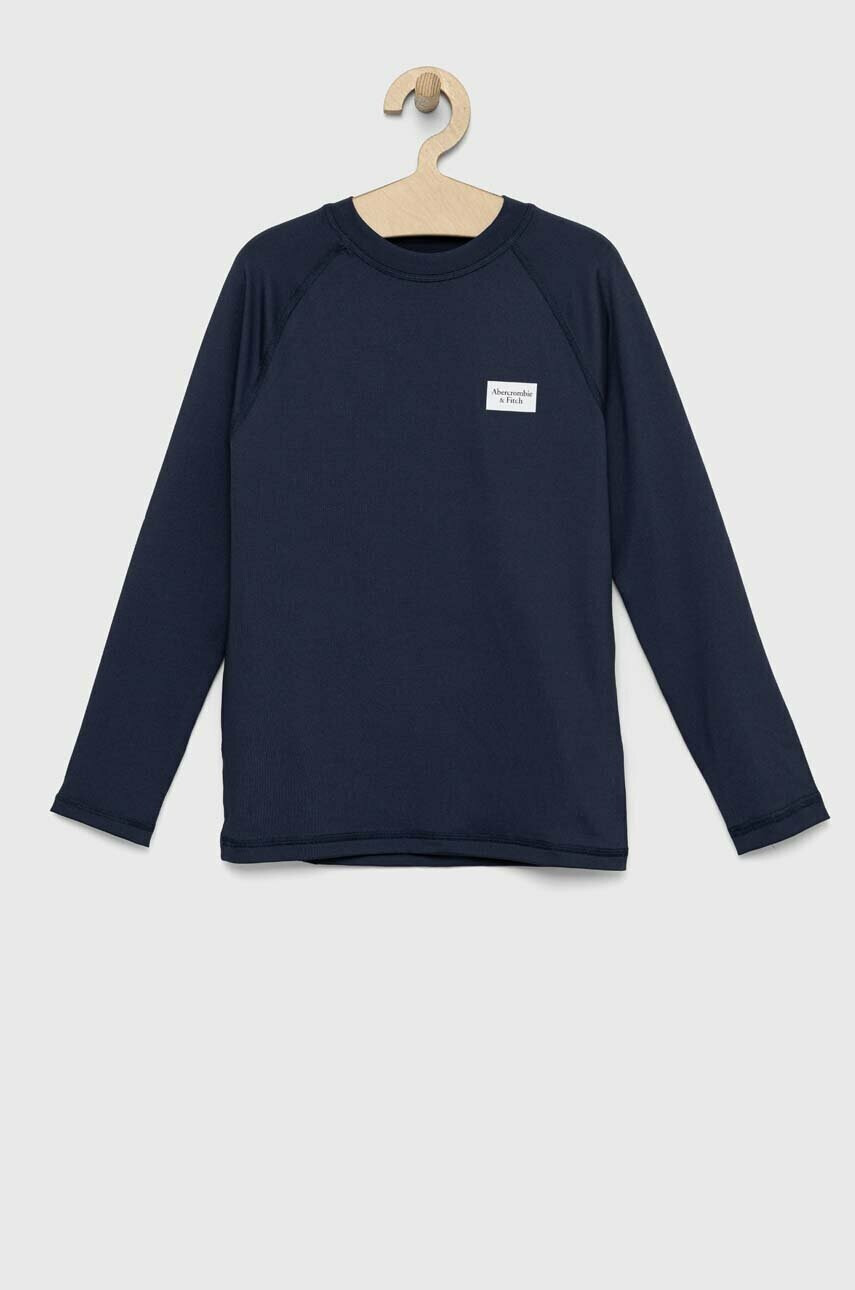 Abercrombie & Fitch Детски бански с дълги ръкави в тъмносиньо - Pepit.bg