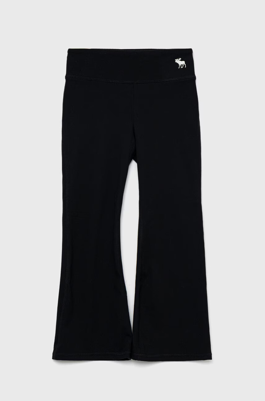 Abercrombie & Fitch Детски панталони в черно с изчистен дизайн - Pepit.bg