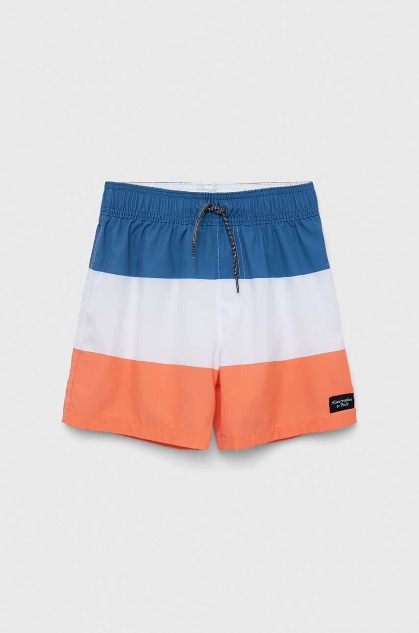 Abercrombie & Fitch Детски плувни шорти в синьо - Pepit.bg