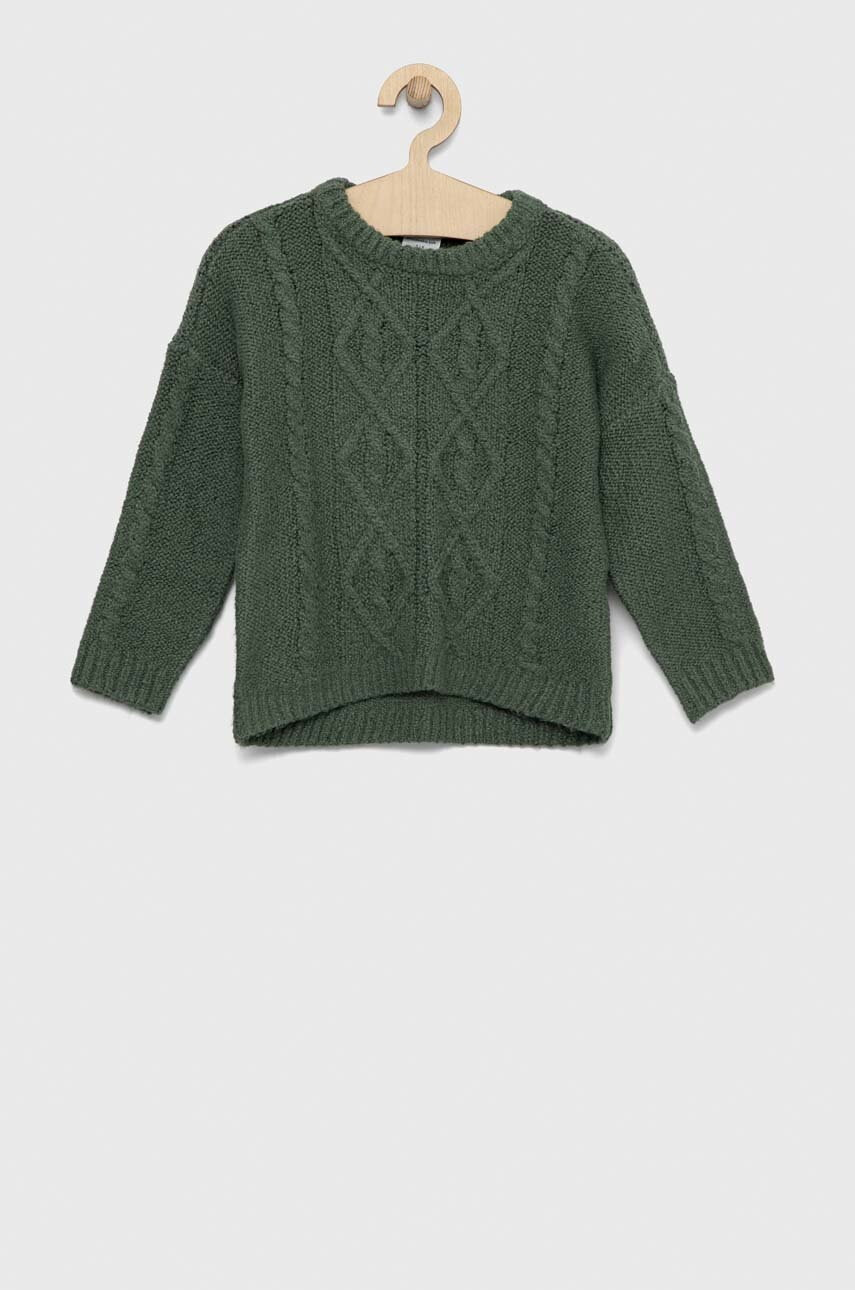 Abercrombie & Fitch Детски пуловер в зелено от лека материя - Pepit.bg