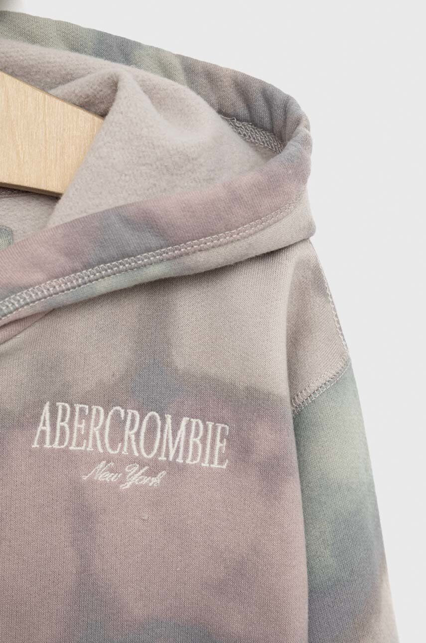 Abercrombie & Fitch Детски суичър с качулка с десен - Pepit.bg