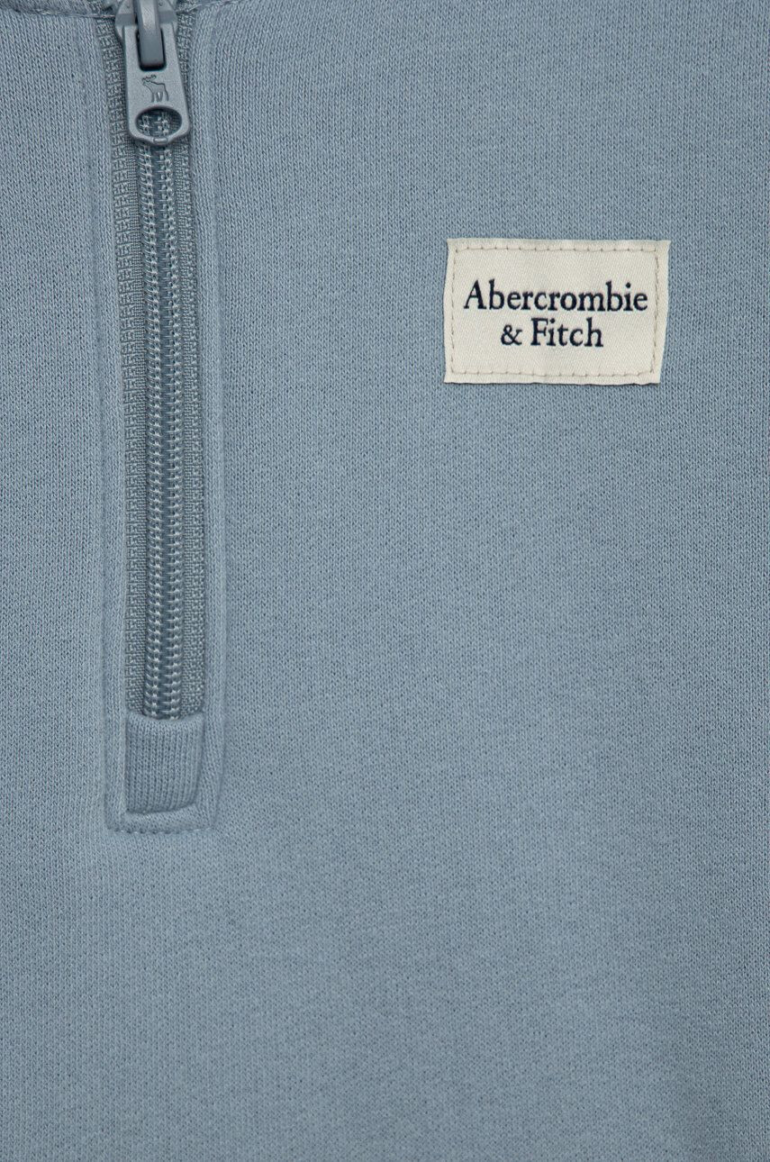 Abercrombie & Fitch Детски суичър в лилаво с изчистен дизайн - Pepit.bg