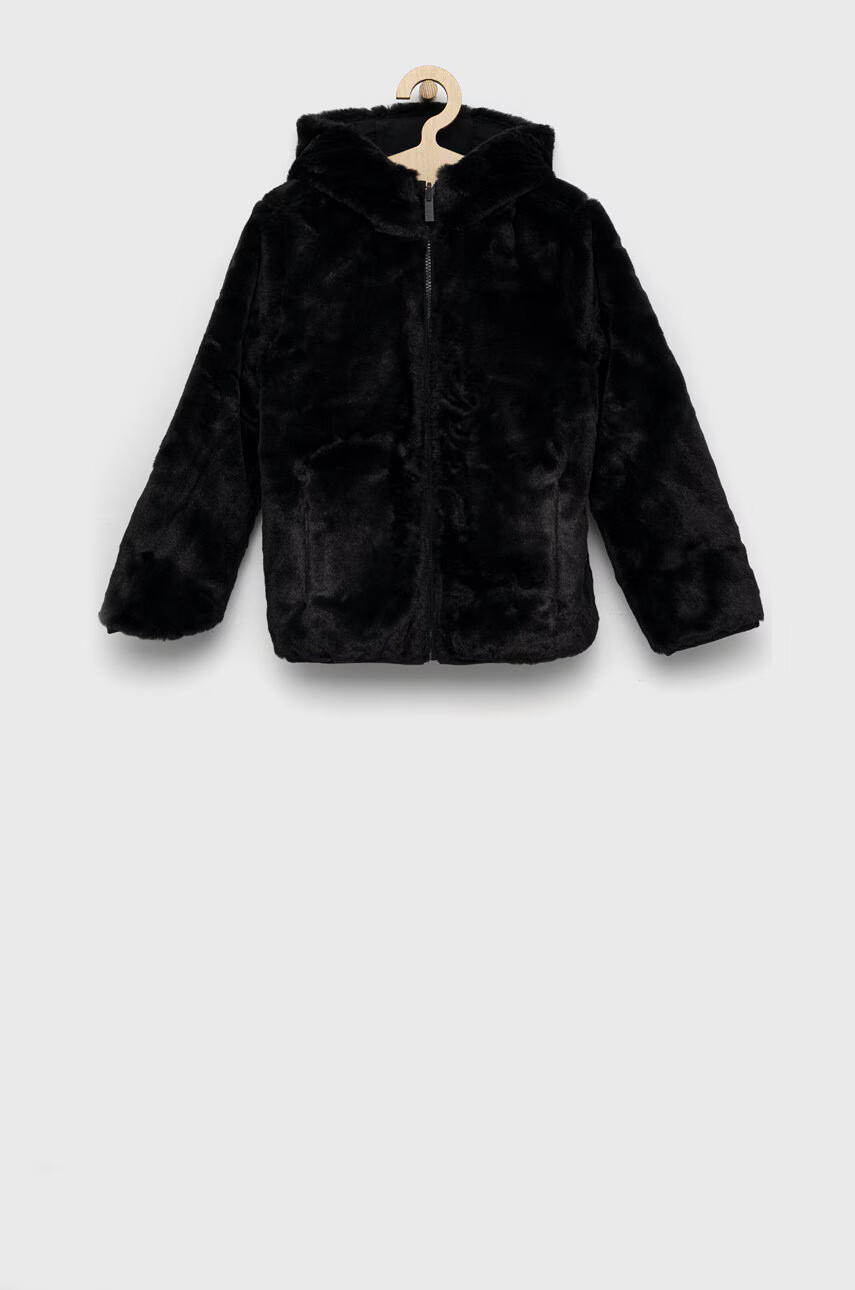 Abercrombie & Fitch Детско яке с две лица в черно - Pepit.bg