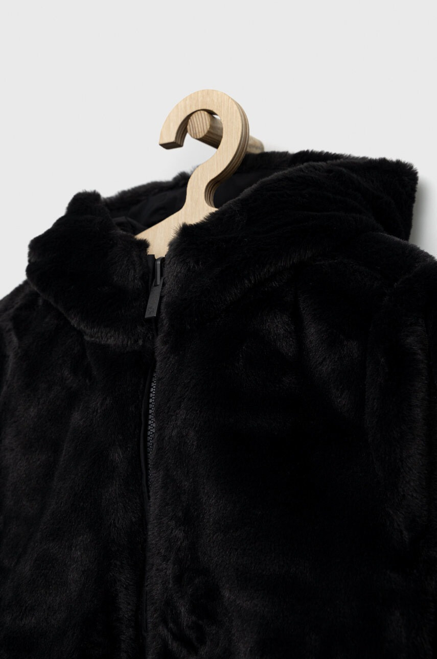 Abercrombie & Fitch Детско яке с две лица в черно - Pepit.bg