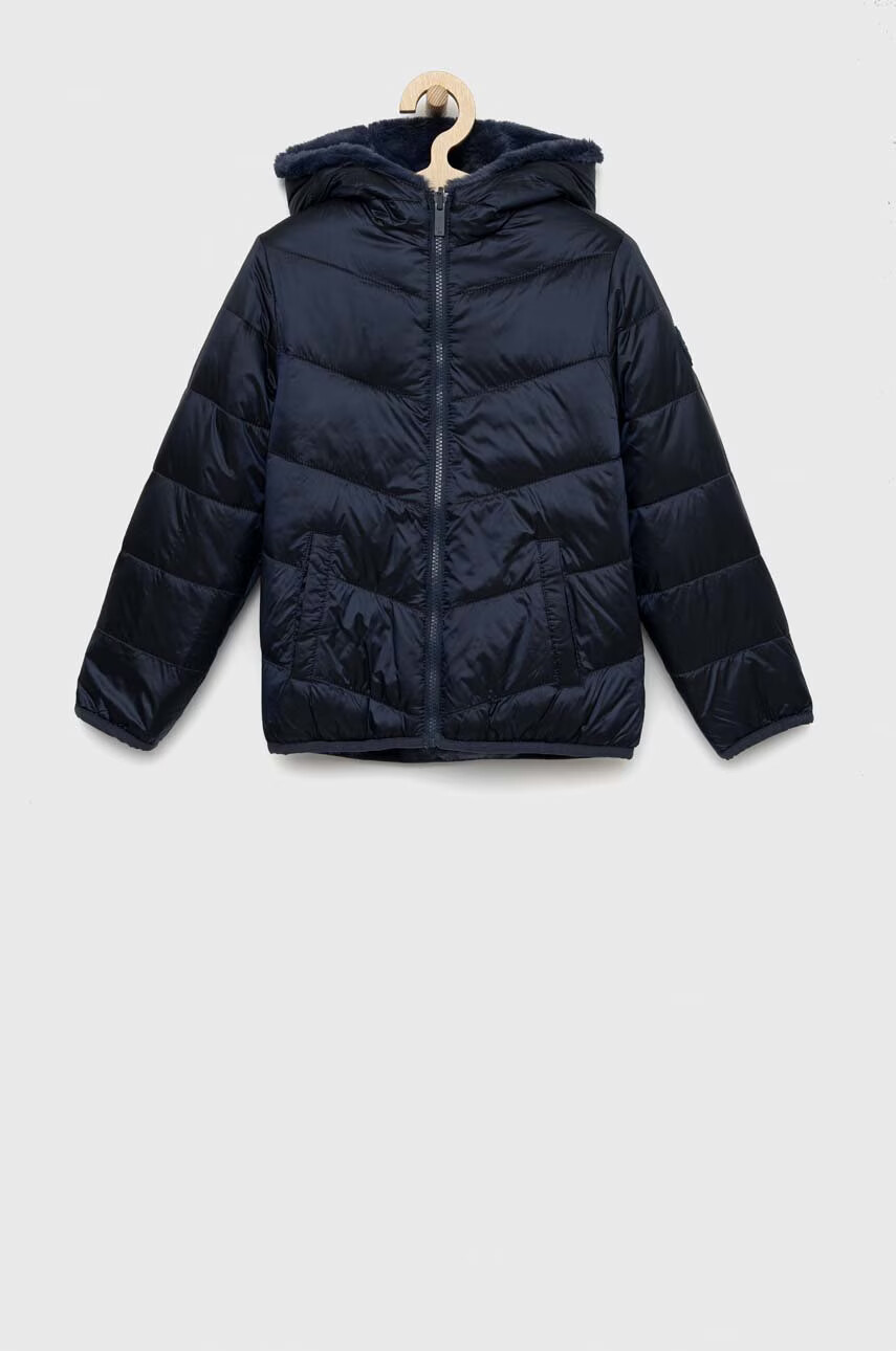 Abercrombie & Fitch Детско яке с две лица в синьо - Pepit.bg