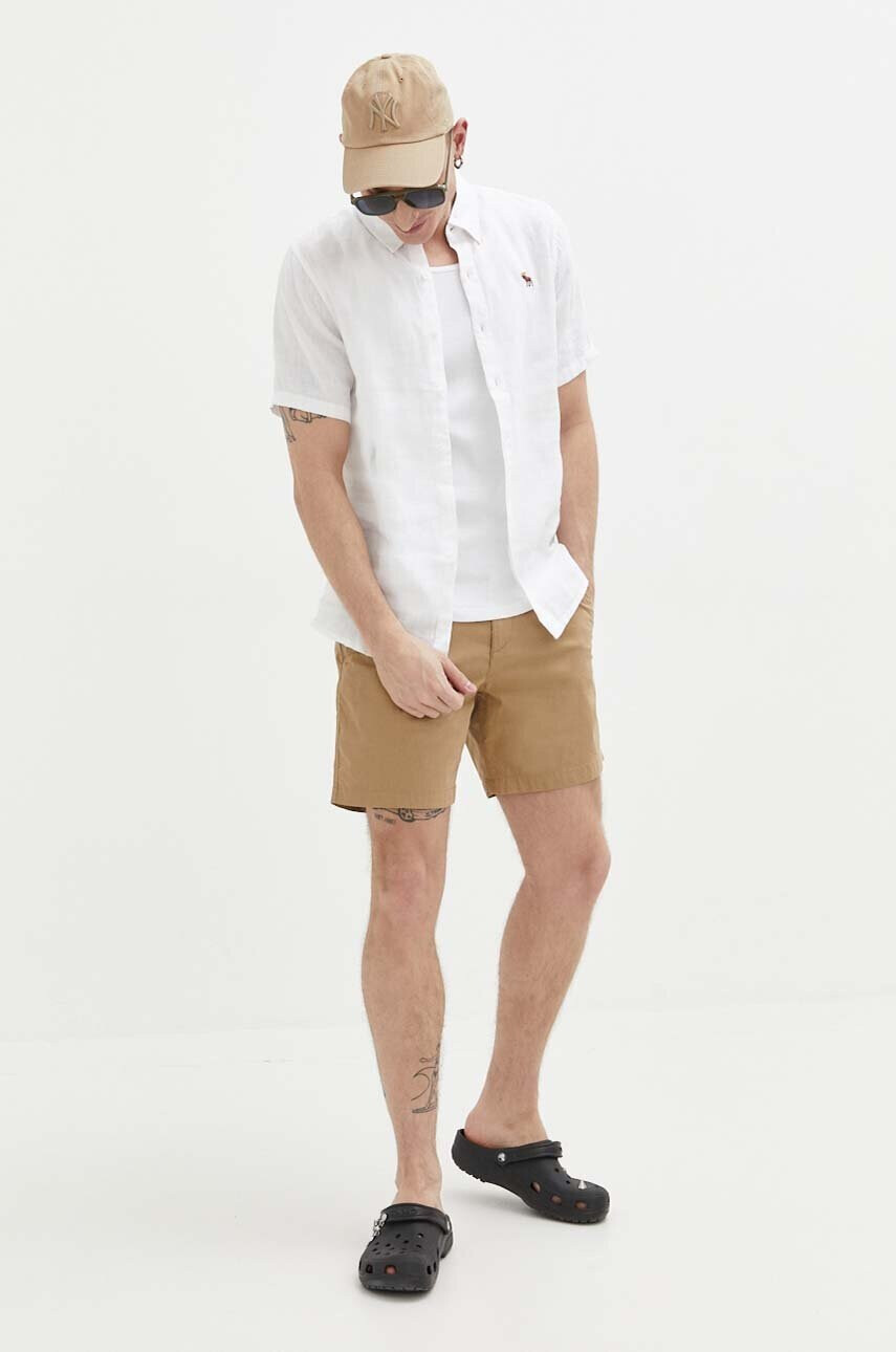 Abercrombie & Fitch Къс панталон в кафяво - Pepit.bg
